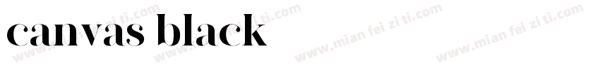 canvas black字体转换